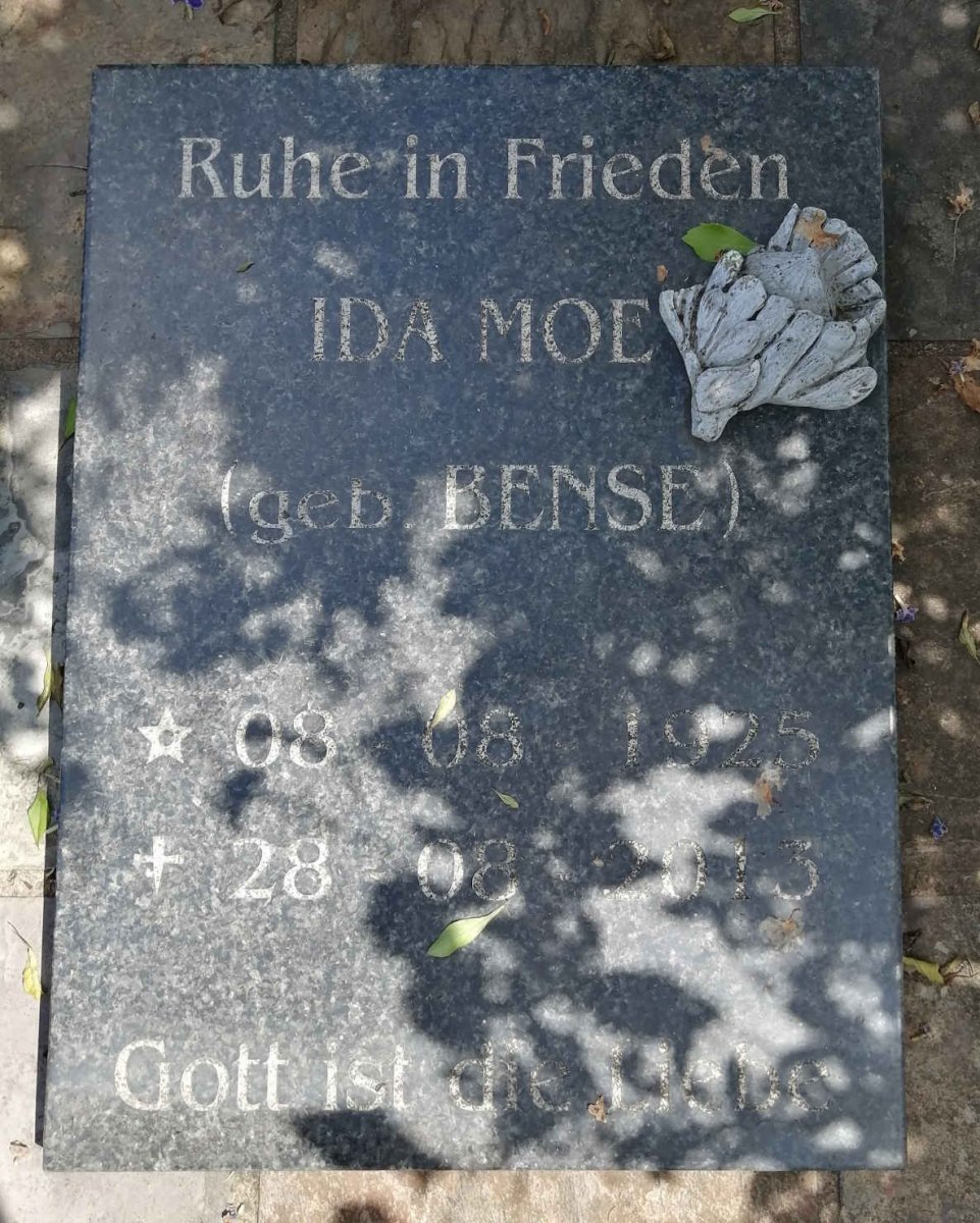 MOE Ida nee BENSE 1925-2013