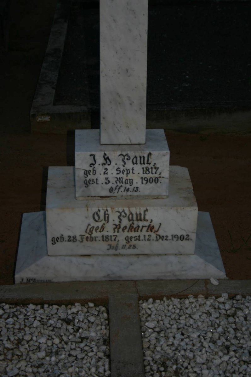 PAUL J.H. 1817-1900 &amp; C.H. REKARTE 1817-1902