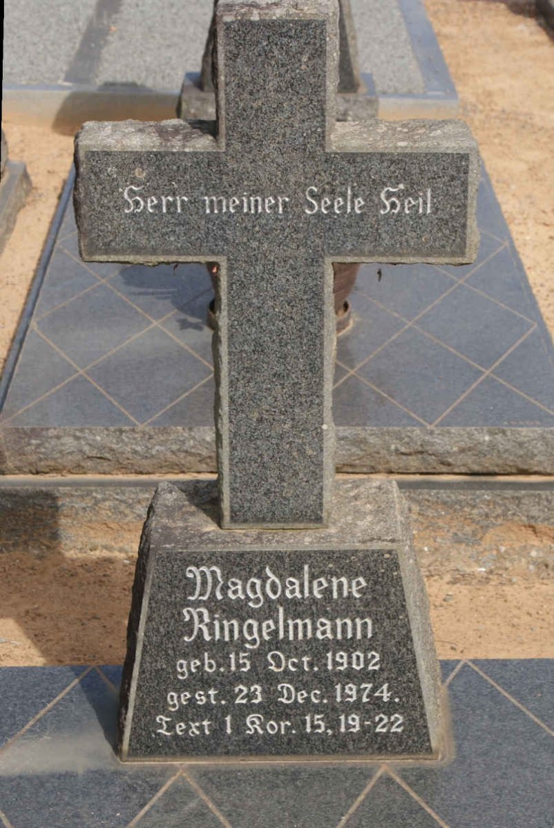RINGELMANN Magdalene 1902-1974