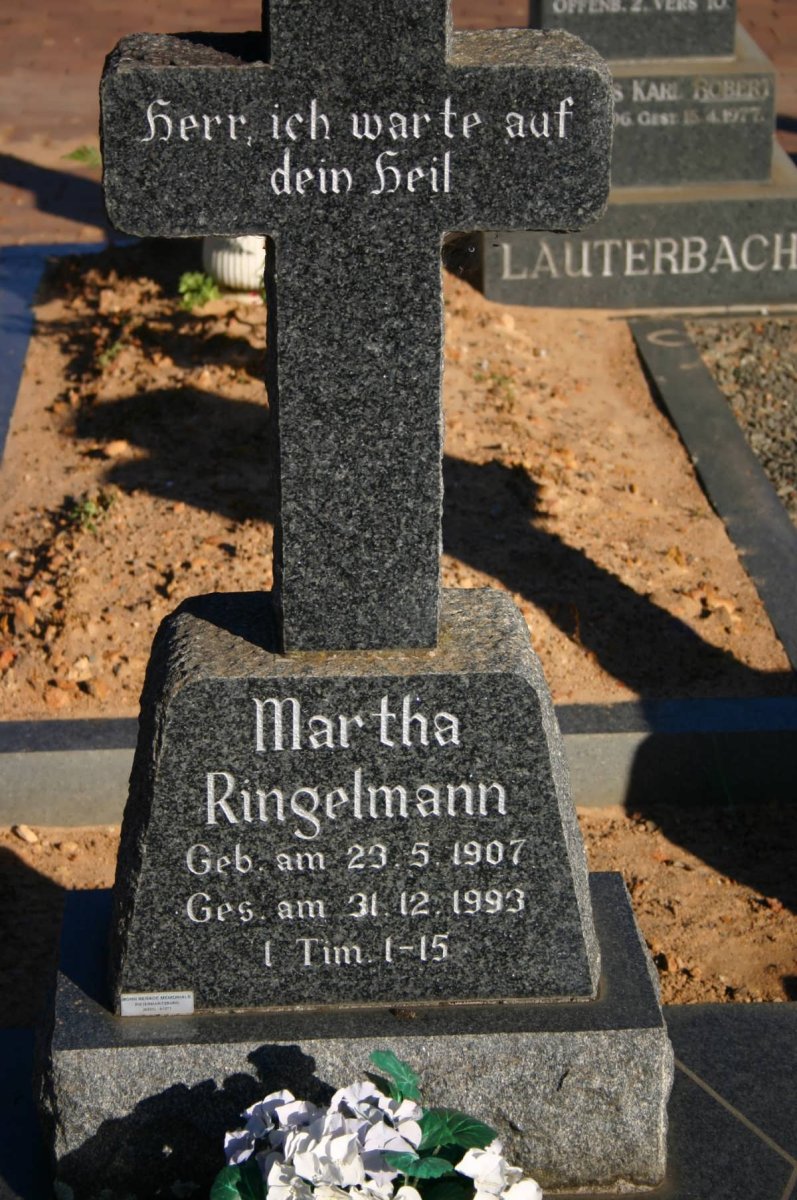 RINGELMANN Martha 1907-1993