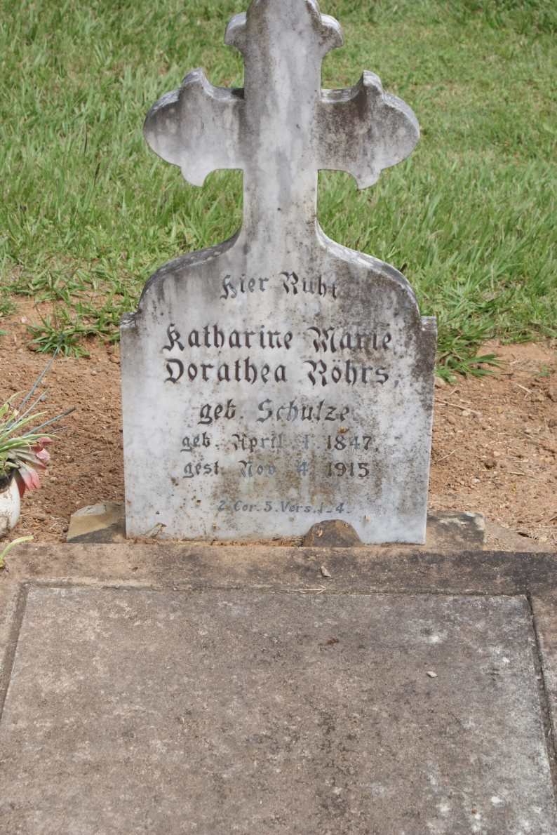 ROHRS Katharine Marie Dorothea nee SCHULZE 1847-1915