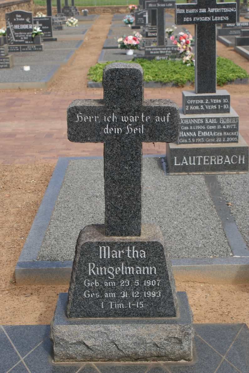 RINGELMANN Martha 1907-1993