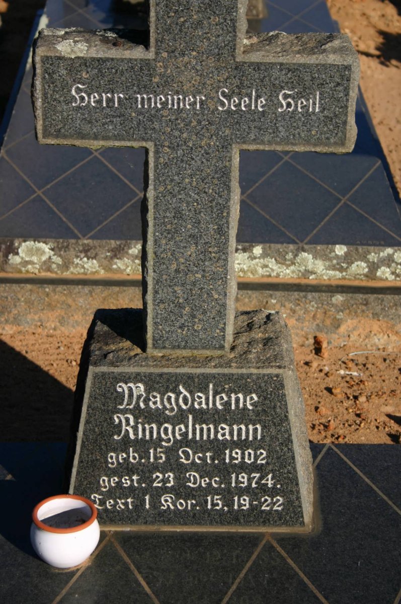 RINGELMANN Magdalene 1902-1974