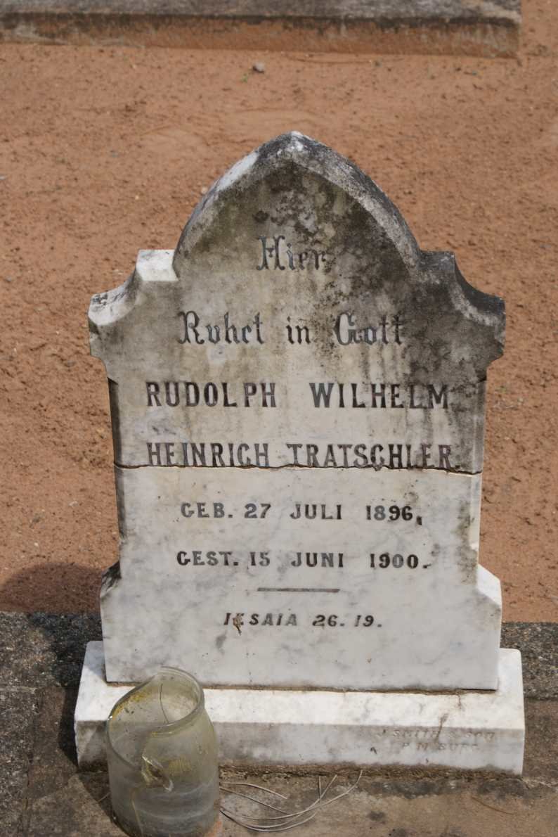 TRATSCHLER Rudolph Wilhelm Heinrich 1896-1900