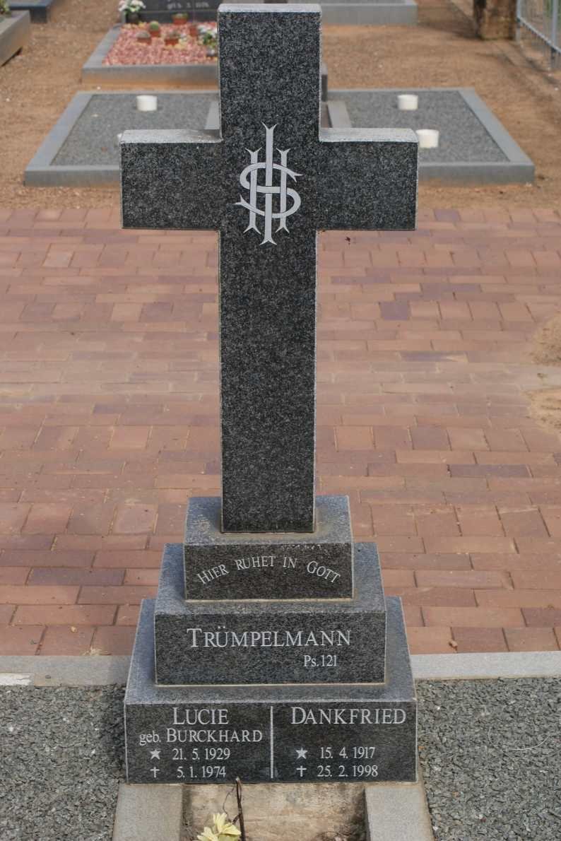TRÜMPELMANN Dankfried 1917-1998 &amp; Lucie BURCKHARD 1929-1974