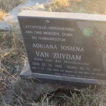 ZUYDAM Adriana Josiena, van nee VAN DER WESTHUIZEN 1925-2019