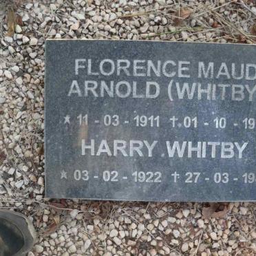 ARNOLD Florence Maud nee WHITBY 1911-1971 :: WHITBY Harry 1922-1981