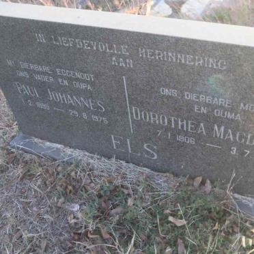 ELS Paul Johannes 1899-1975 & Dorothea Magdalena 1906-1998