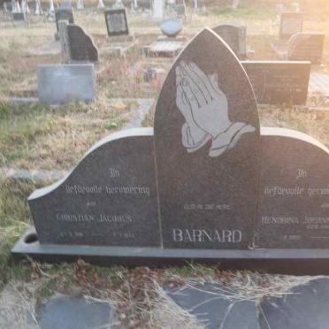 BARNARD Christian Jacobus 1891-1972 & Hendrina Johanna Wilhelmina DAVEL 1899-1971 _1