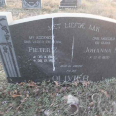 OLIVIER Pieter Z. & Johanna S.