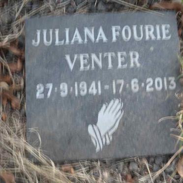 VENTER Juliana Fourie 1941-2013
