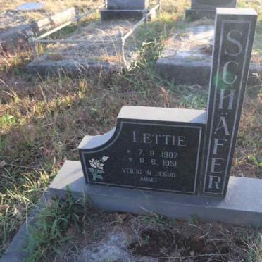 SCHAFER Lettie 1907-1951