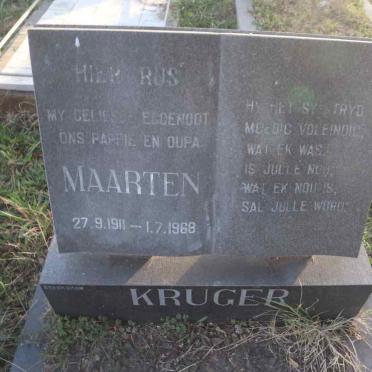 KRUGER Maarten 1911-1968