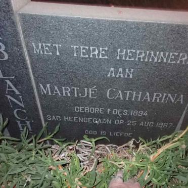 TERBLANCHE Martje Catherina 1894-1967