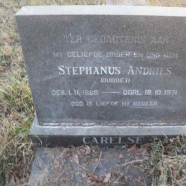 CARELSE Stephanus Andries 1889-1971