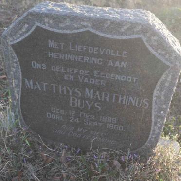 BUYS Matthys Marthinus 1889-1960