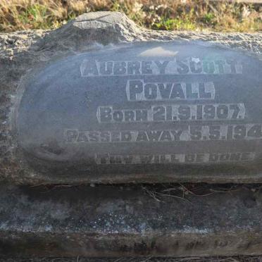 POVALL Aubrey Scott 1907-1948