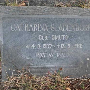 ADENDORFF Catharina S. nee SMUTS 1907-1966