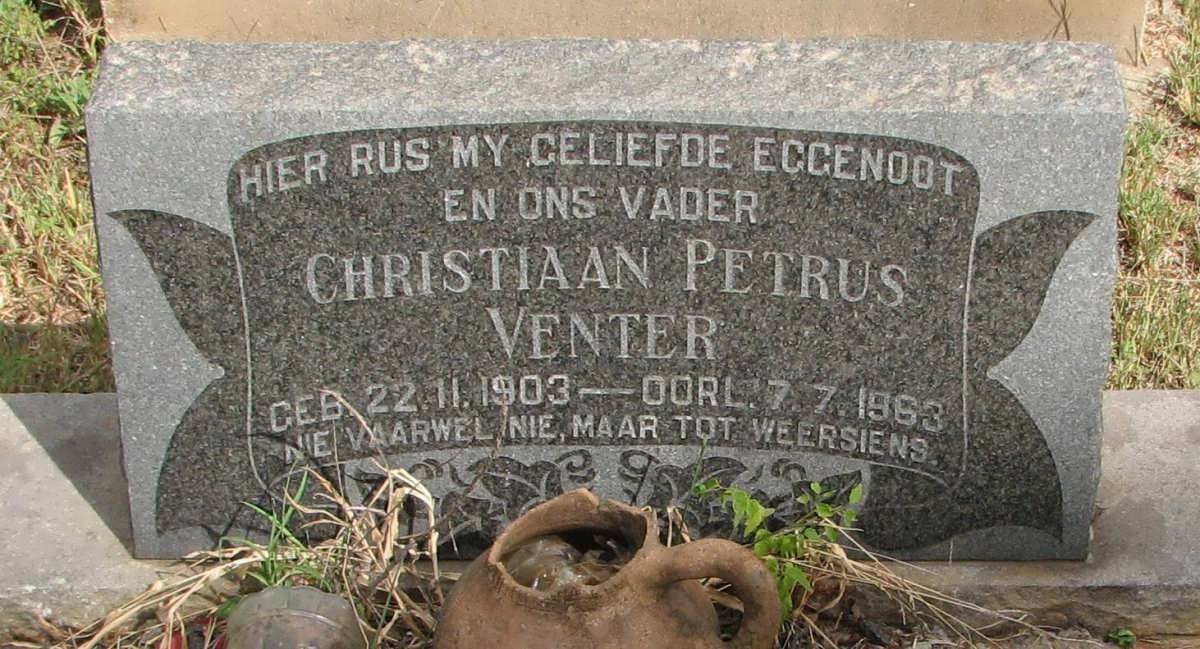 VENTER Christiaan Petrus 1903-1963