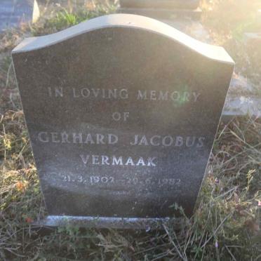 VERMAAK Gerhard Jacobus 1902-1982