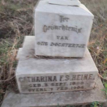 HEINE Catharina F.S. 1898-1904