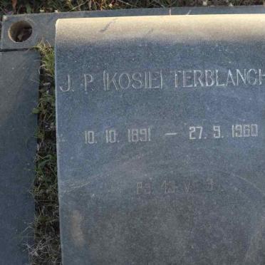 TERBLANCHE J.P. 1891-1960