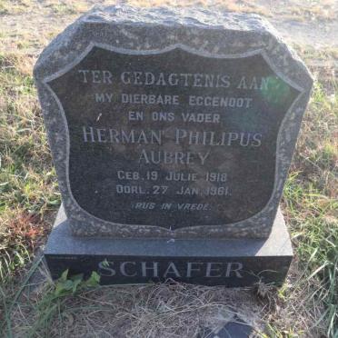 SCHAFER Herman Philipus Aubrey 1918-1961