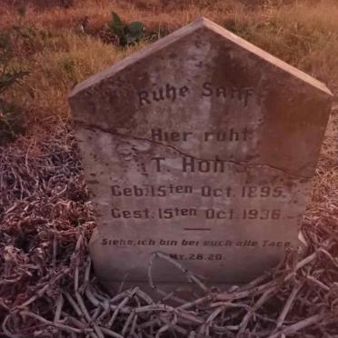 HOHLS T. 1895-1936