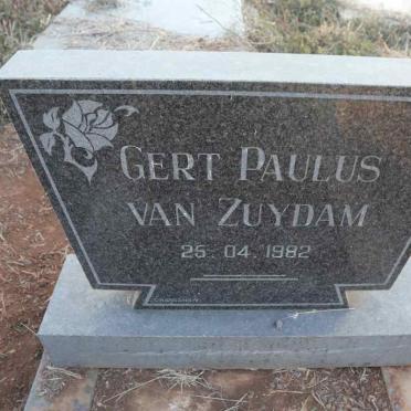 ZUYDAM Gert Paulus, van -1982