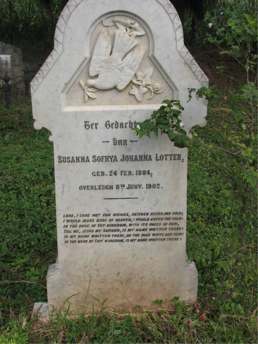 LOTTER Susanna Sofhya Johanna 1884-1902