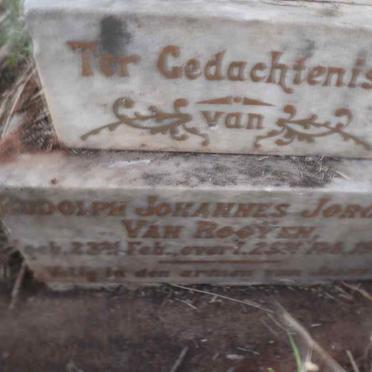 ROOYEN Rudolph Johannes Jorgens, van 1902-1902