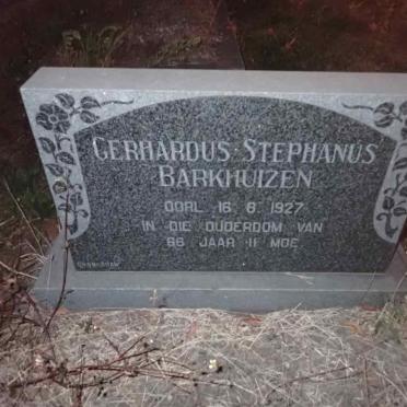BARKHUIZEN Gerhardus Stephanus -1927