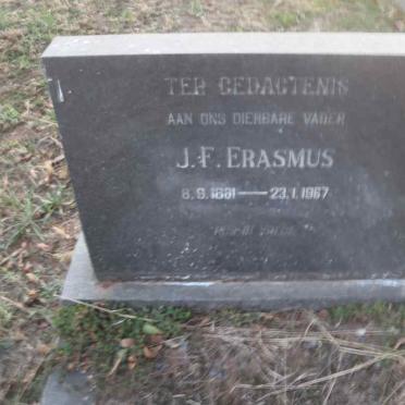 ERASMUS J.F. 1881-1967