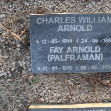 ARNOLD Charles William 1914-1997 & Fay PALFRAMAN 1919-2004