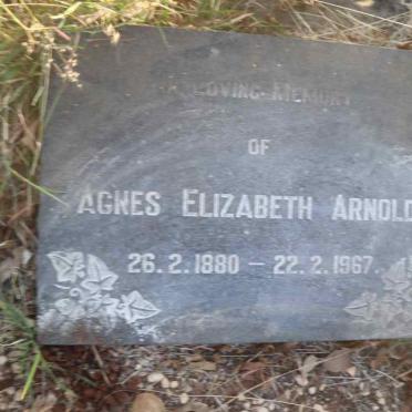 ARNOLD Agnes Elizabeth 1880-1967