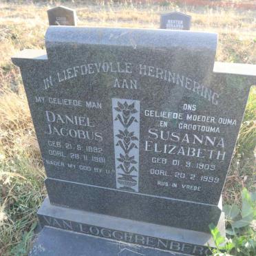 LOGGERENBERG Daniel Jacobus, van 1892-1981 & Susanna Elizabeth 1903-1999