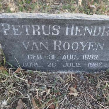 ROOYEN Petrus Hendrik, van 1893-1962