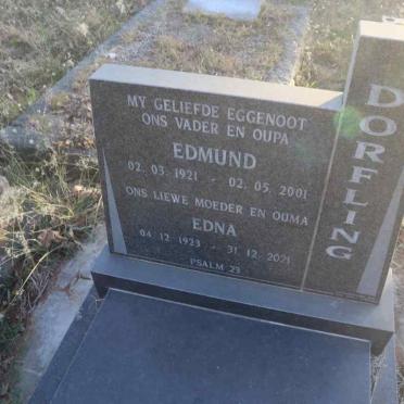 DORFLING Edmund 1921-2001 & Edna 1923-2021