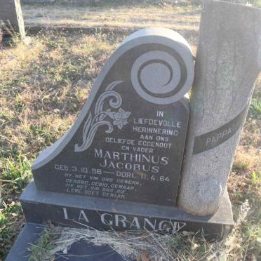 GRANGE Marthinus Jacobus, la 1898-1964