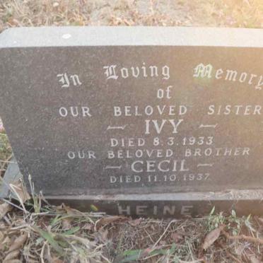 HEINE Cecil -1937 :: HEINE Ivy -1933