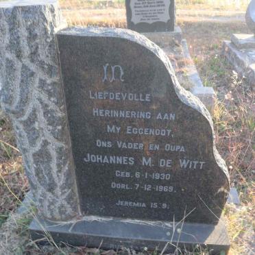 WITT Johannes M., de 1930-1969