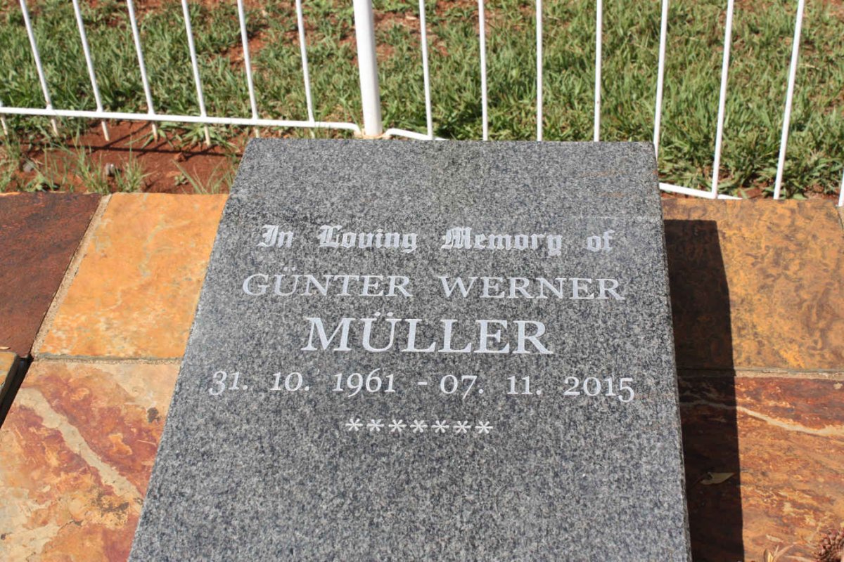 MÜLLER Günter Werner 1961-2015