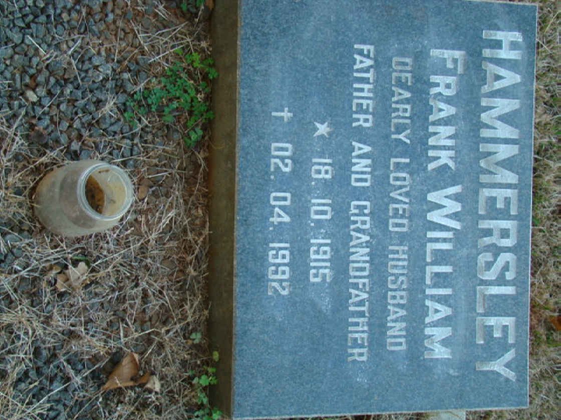 HAMMERSLEY Frank William 1915-1992