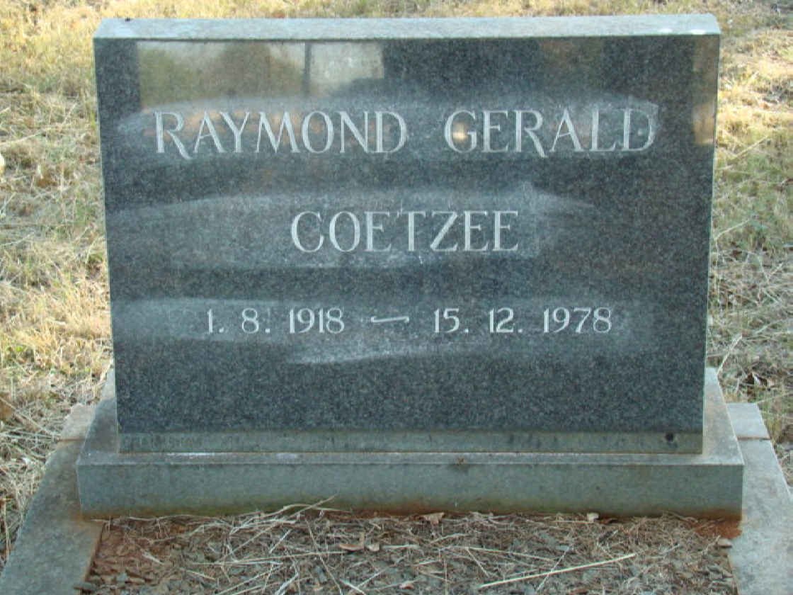 COETZEE Raymond Gerald 1918-1978