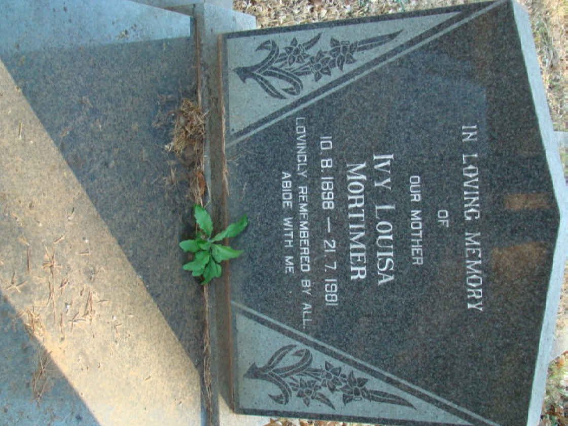 MORTIMER Ivy Louisa 1898-1981