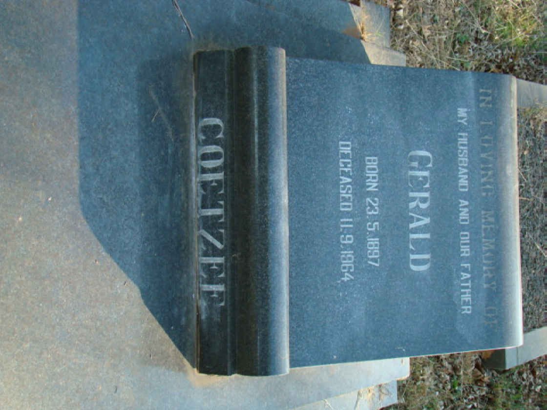COETZEE Gerald 1897-1964