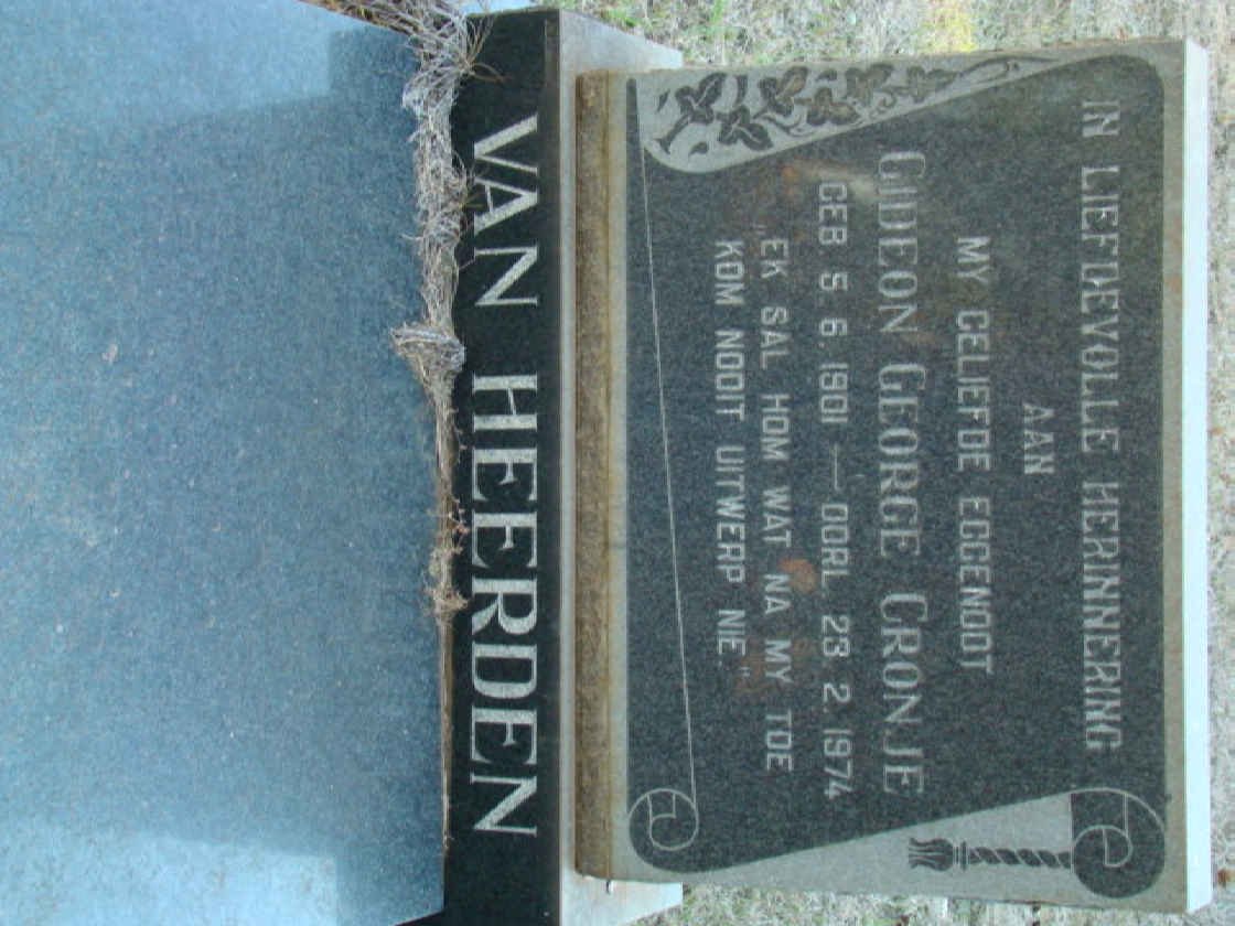 HEERDEN Gideon George Cronje, van 1901-1974