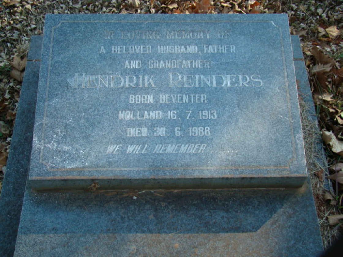 REINDERS Hendrik 1913-1988