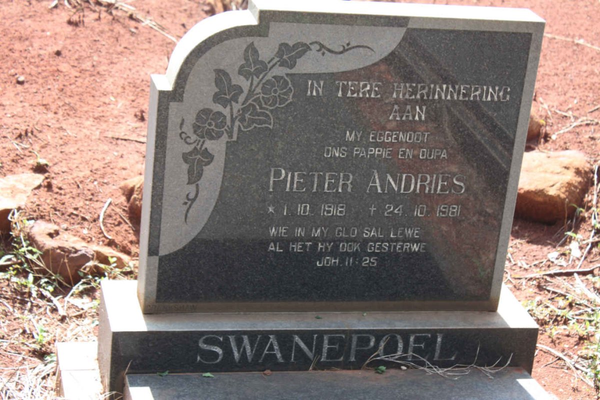 SWANEPOEL Pieter Andries 1918-1981