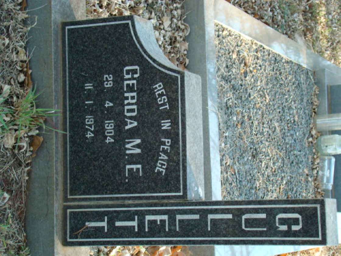 GULLETT Gerda M.E. 1904-1974